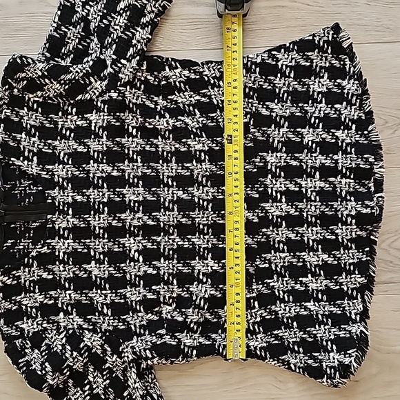 Zara Tweed Houndstooth Peplum, Sm - Picture 7 of 12